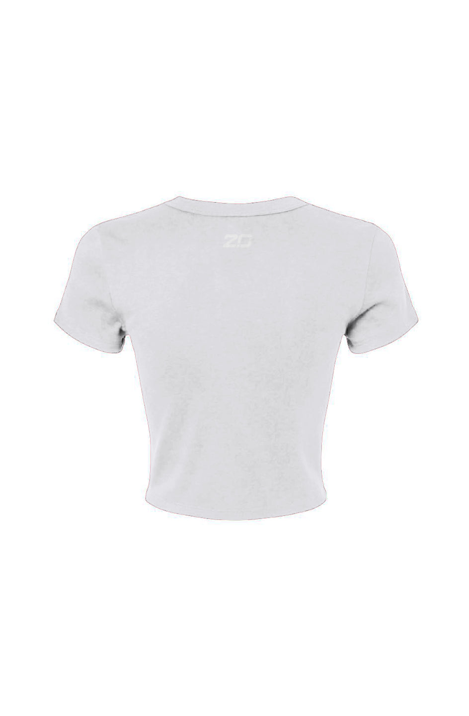 Women's Micro Rib Baby Tee (White)