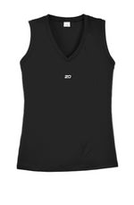 Women's Competitor V-Neck Tee (Black)