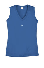Women's Competitor V-Neck Tee (Royal Blue)