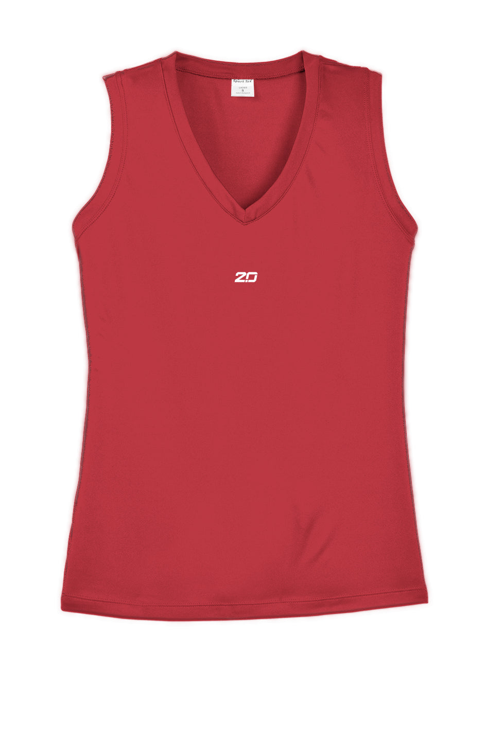 Women's Competitor V-Neck Tee (Red)