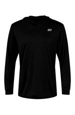 Bahama Performance Hooded LS T-Shirt (Black)