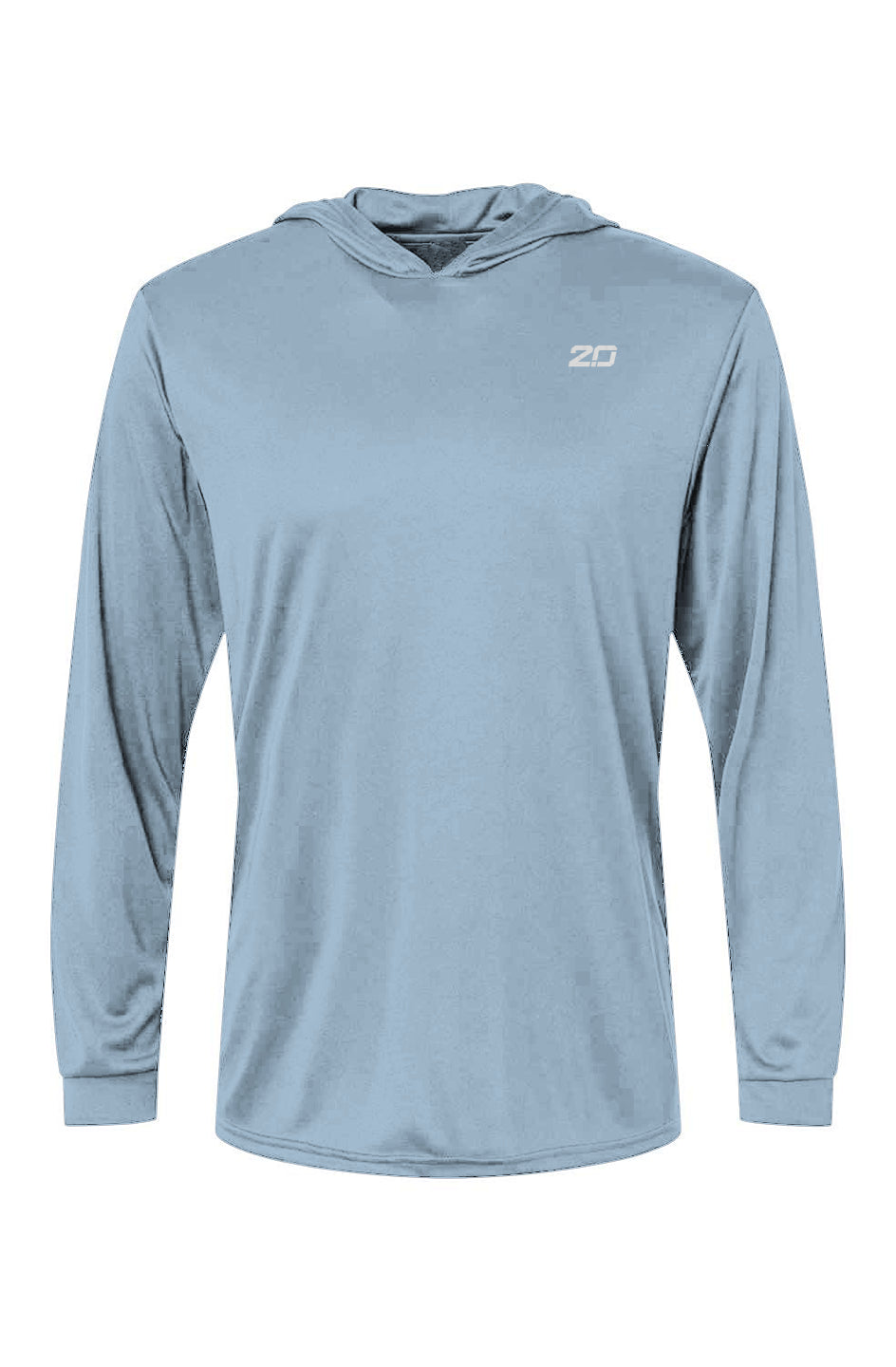 Bahama Performance Hooded LS T-Shirt (Blue Mist)