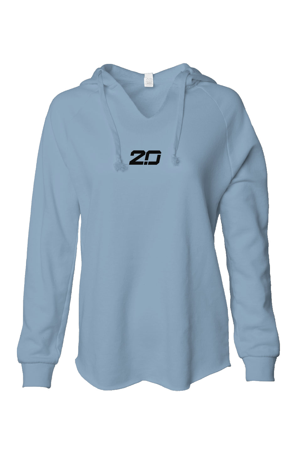 Women's Lightweight Wash Hoodie (Misty Blue)