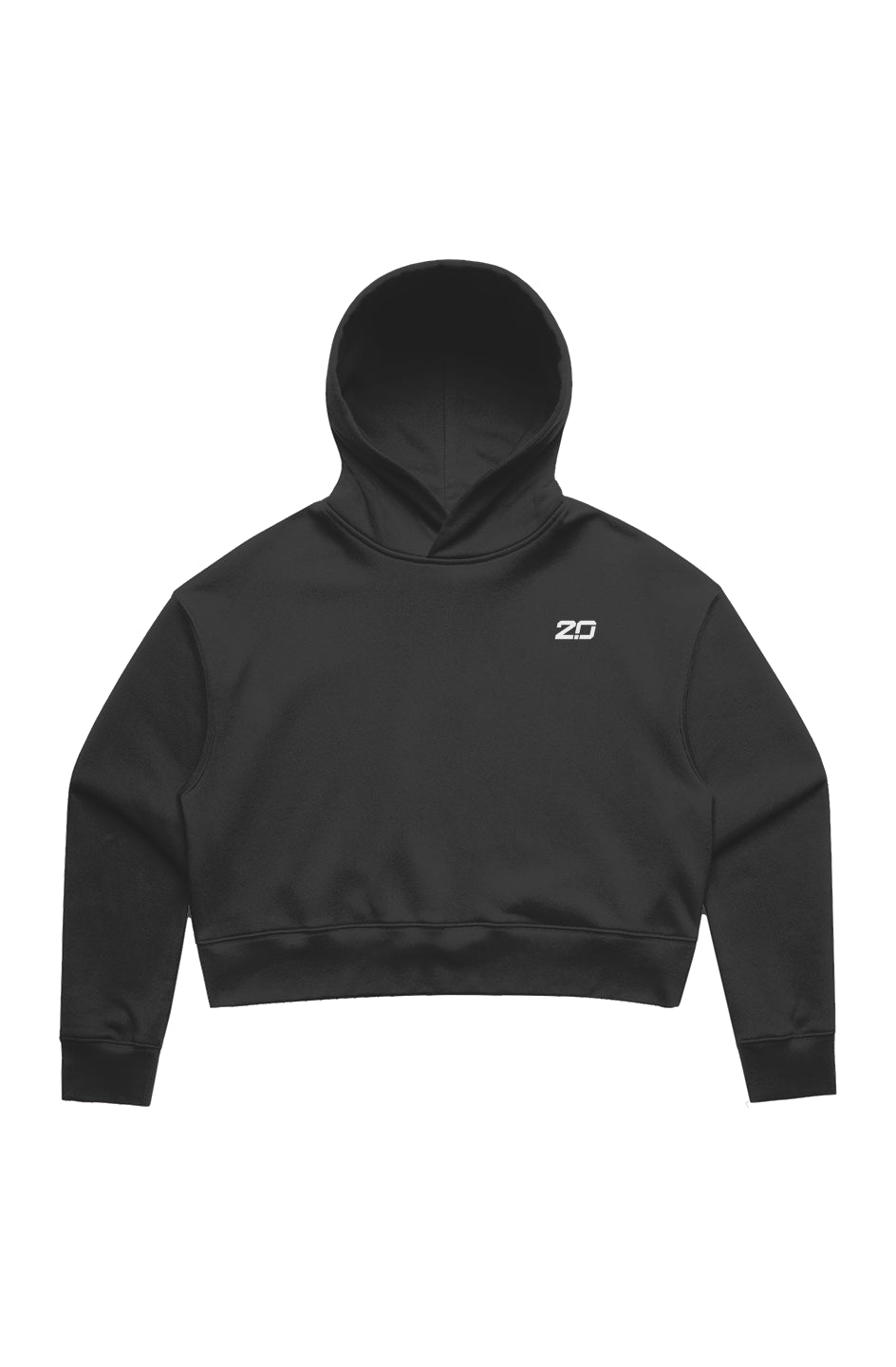 Women's Relax Crop Hoodie (Black)