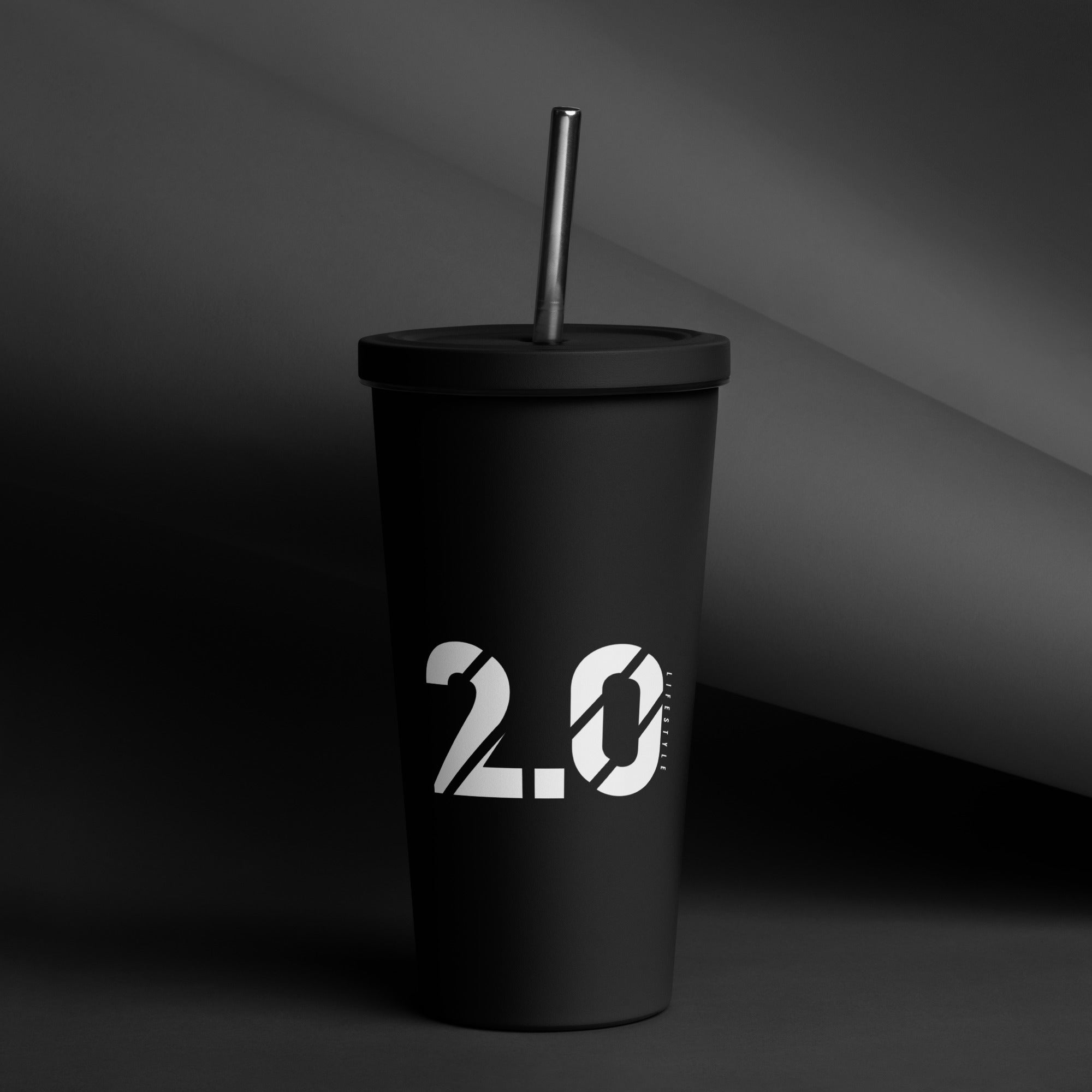 Insulated Tumbler With a Straw