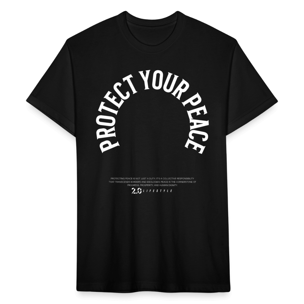 Fitted Cotton/Poly T-Shirt by Next Level - black