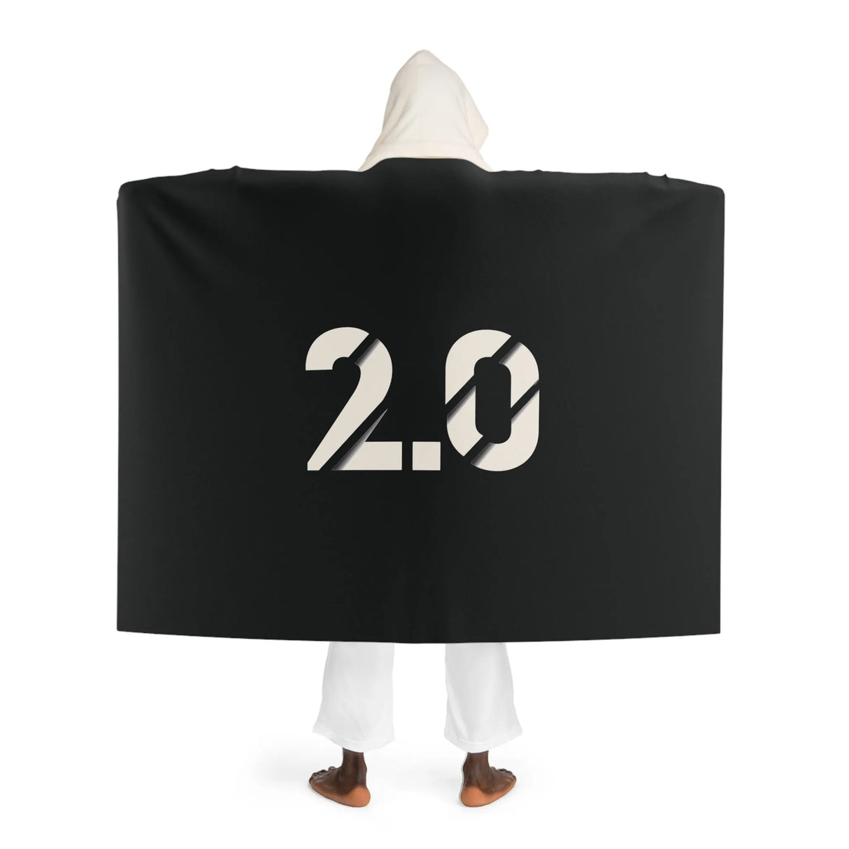 Hooded Sherpa Fleece Blanket