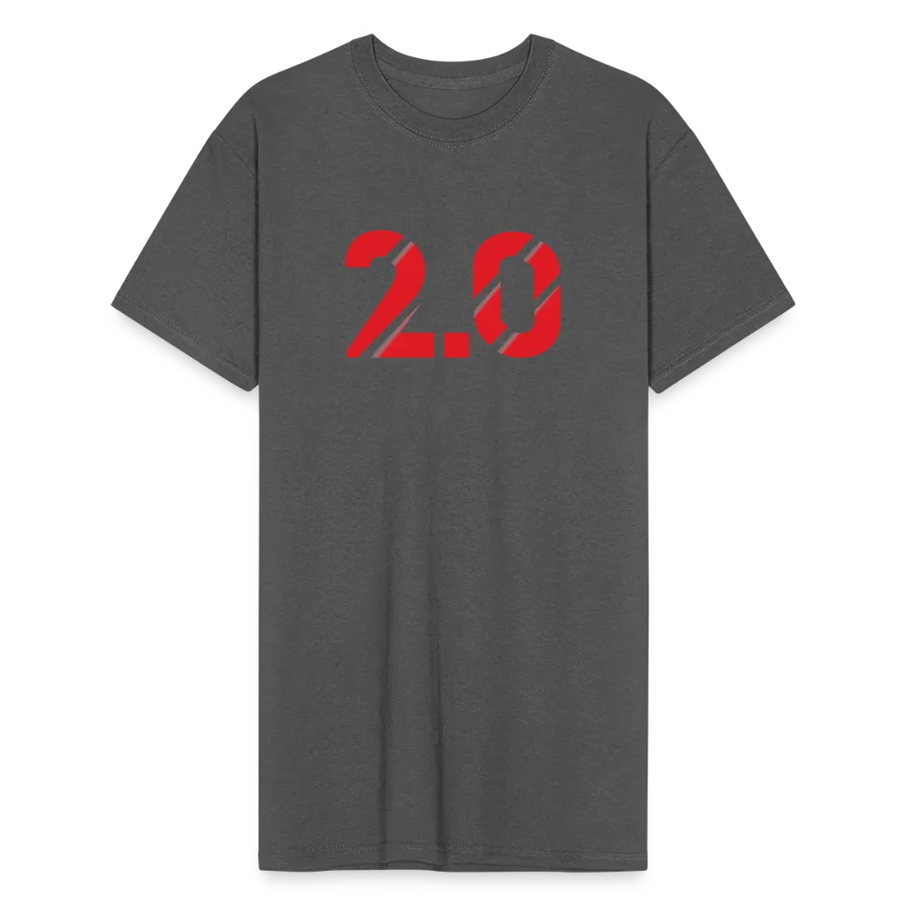 Red One Tee - charcoal