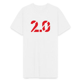 Red One Tee - white