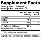 HYDROLYZED COLLAGE PEPTIDES (GRASS-FED)