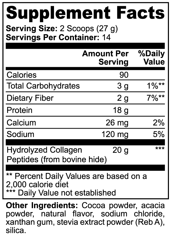 Grass-Fed Collagen Creamer (Chocolate)
