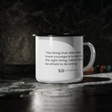 More Courage Enamel Mug