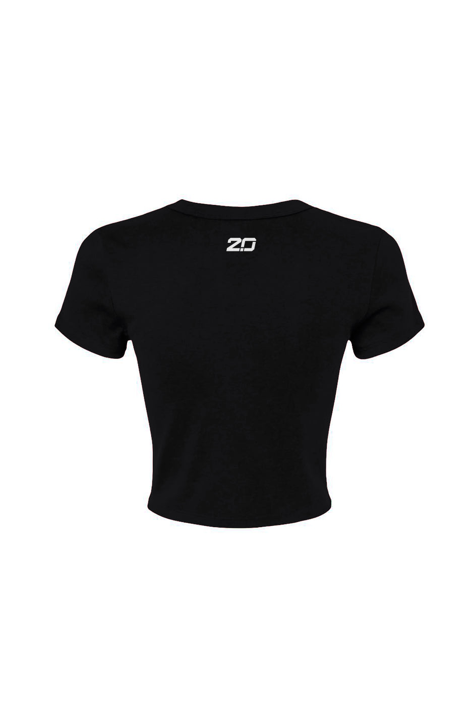 Women's Micro Rib Baby Tee (Black)