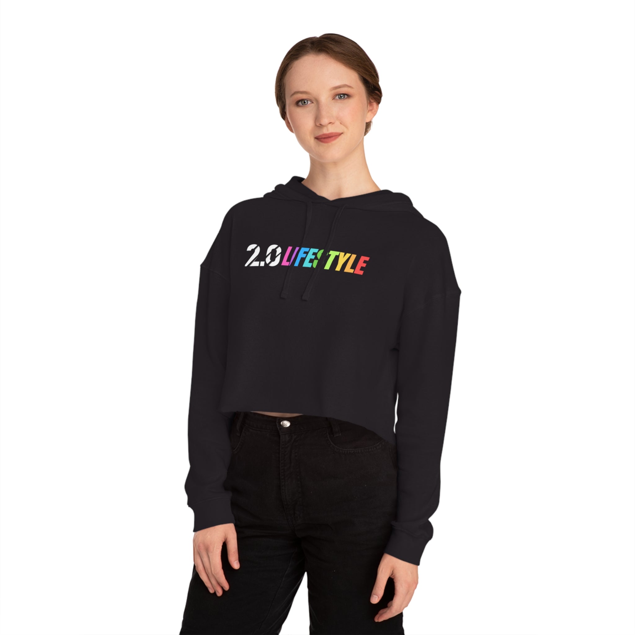Full of Color Cropped Hoodie
