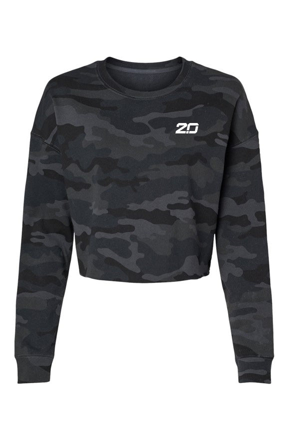 Lightweight Camo Cropped Crew