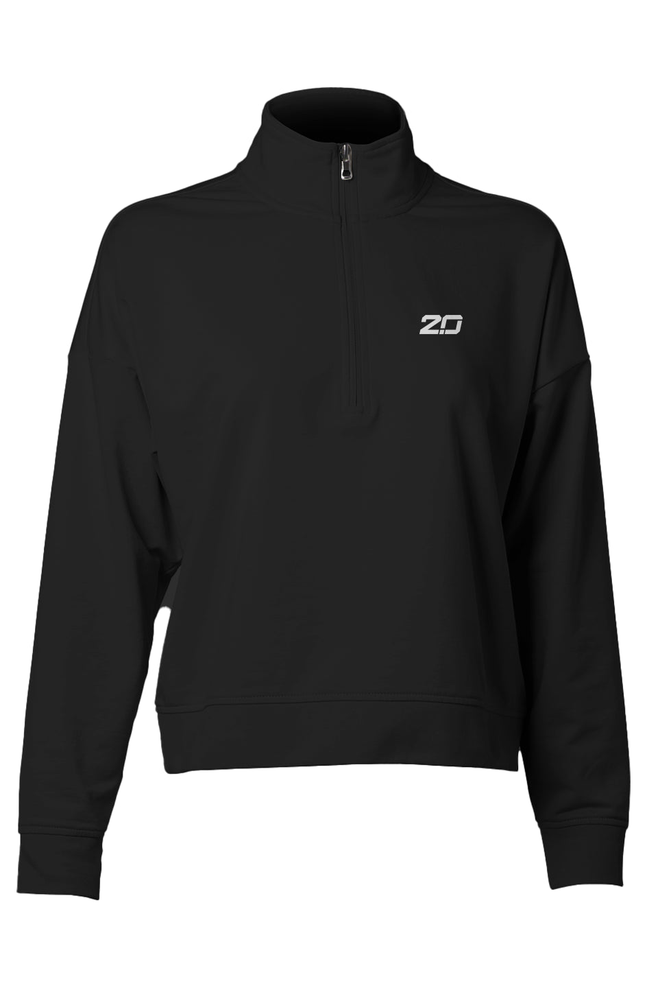 Womens Perform Quarter Zip (Black)