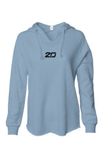 Women's Lightweight Wash Hoodie (Misty Blue)