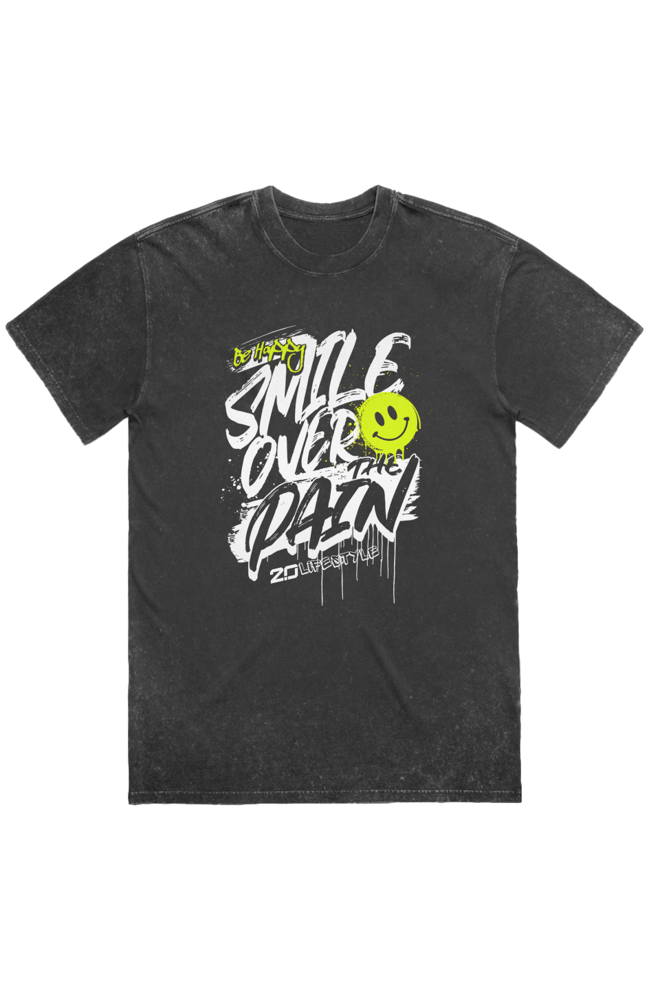 Be Happy Stone Wash Heavy Tee