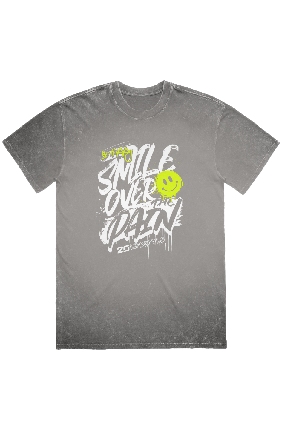 Be Happy Stone Wash Heavy Tee