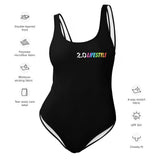 Full of Color Black One-Piece Swimsuit