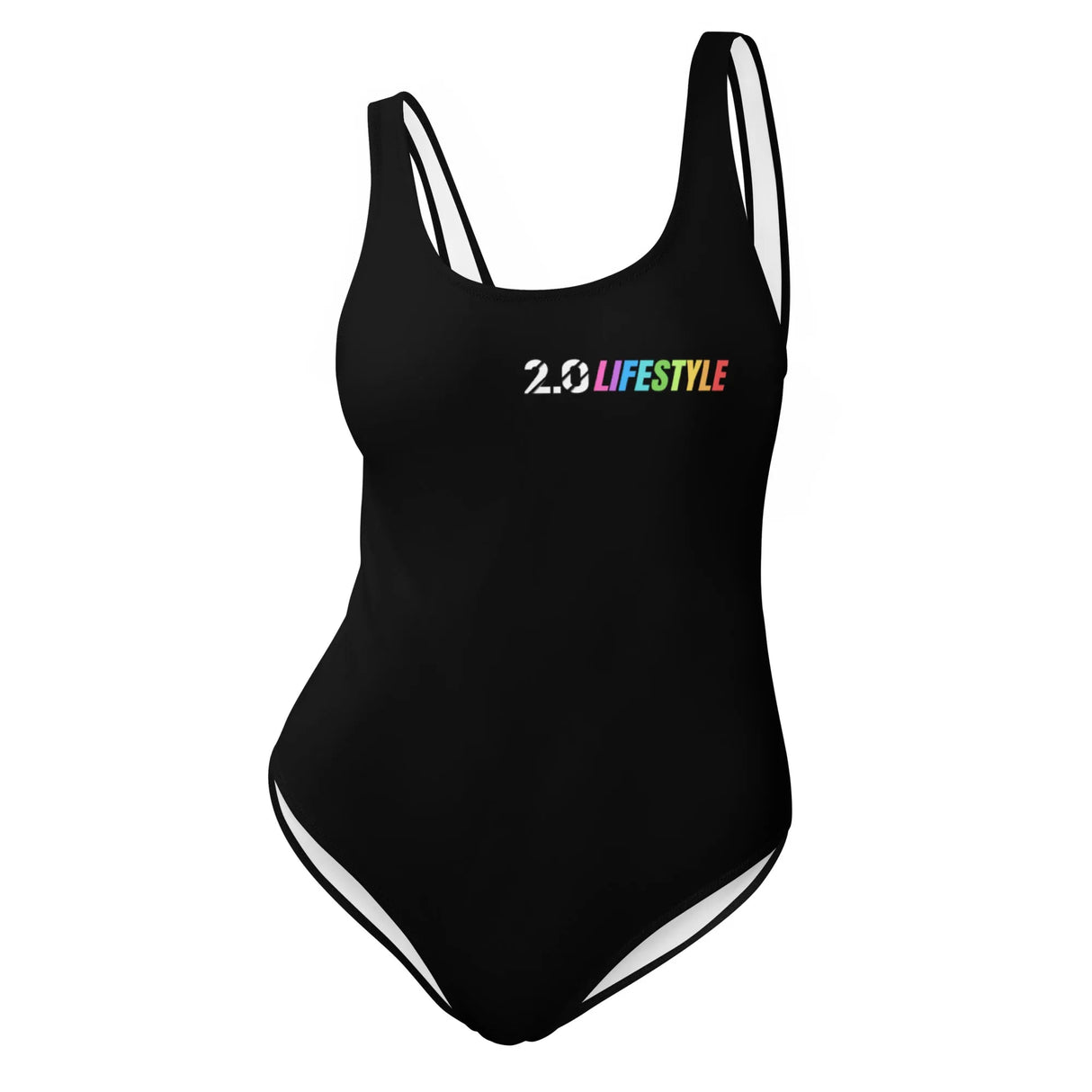 Full of Color Black One-Piece Swimsuit