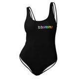 Full of Color Black One-Piece Swimsuit