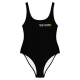 Full of Color Black One-Piece Swimsuit