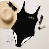 Full of Color Black One-Piece Swimsuit