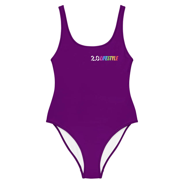 Full of Color Purple One-Piece Swimsuit