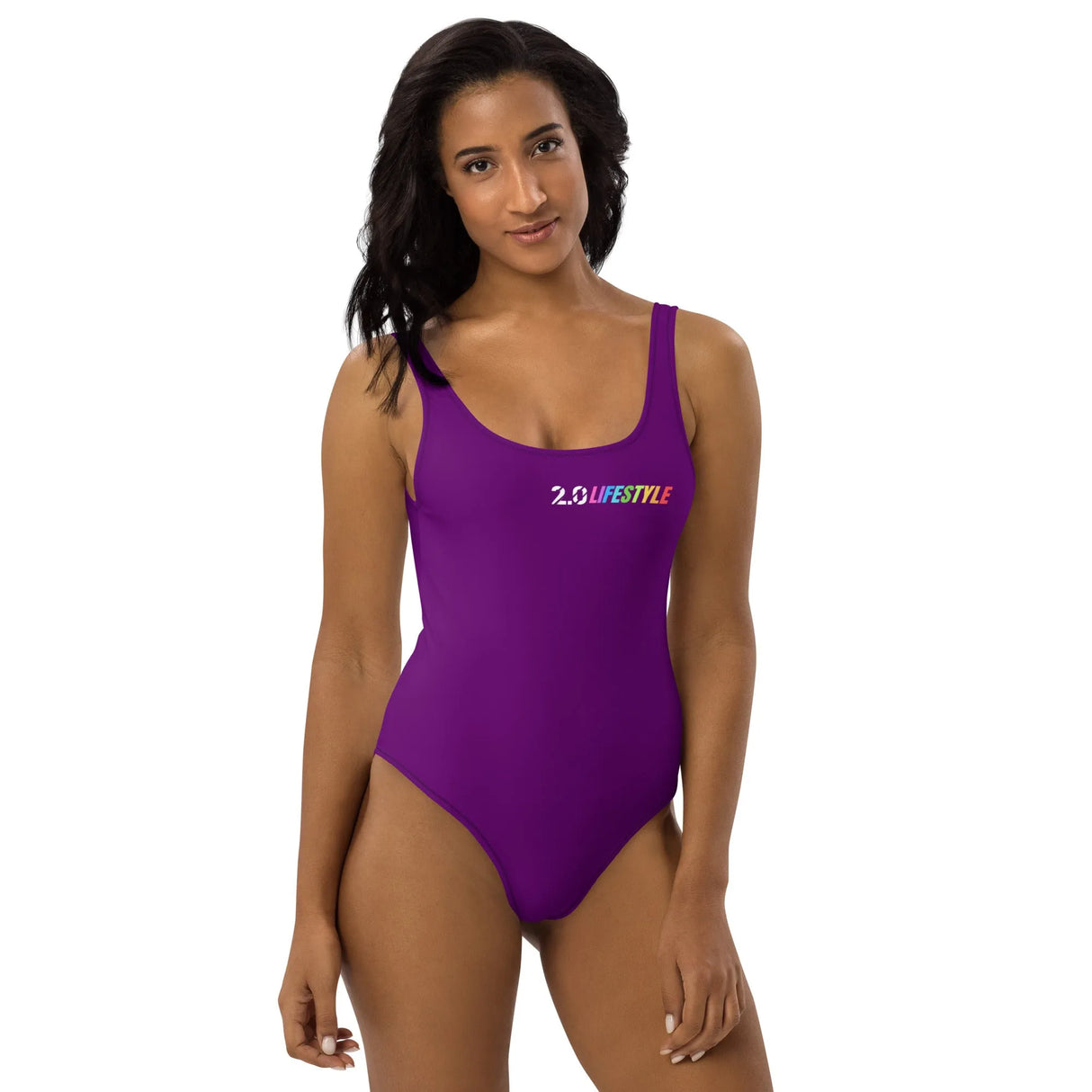 Full of Color Purple One-Piece Swimsuit