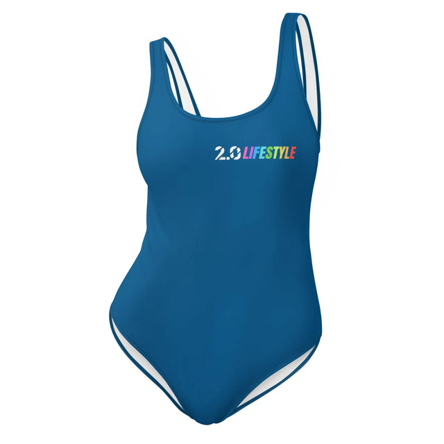 Full of Color Blue One-Piece Swimsuit