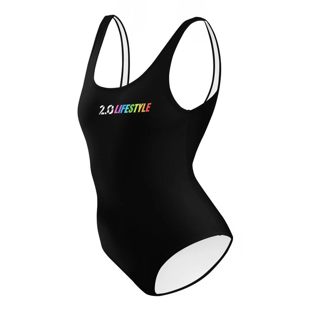 Full of Color Black One-Piece Swimsuit