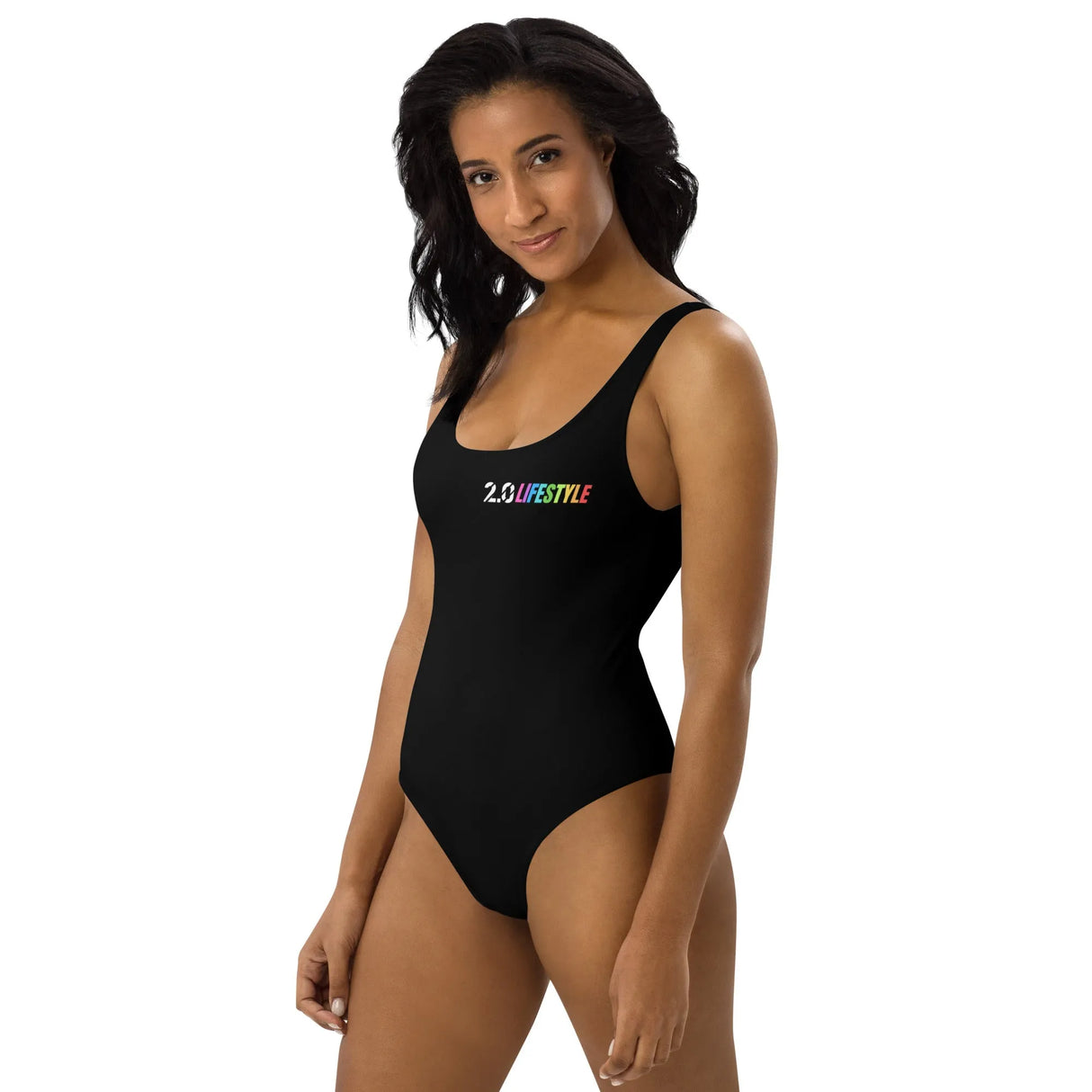 Full of Color Black One-Piece Swimsuit