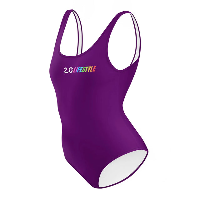 Full of Color Purple One-Piece Swimsuit