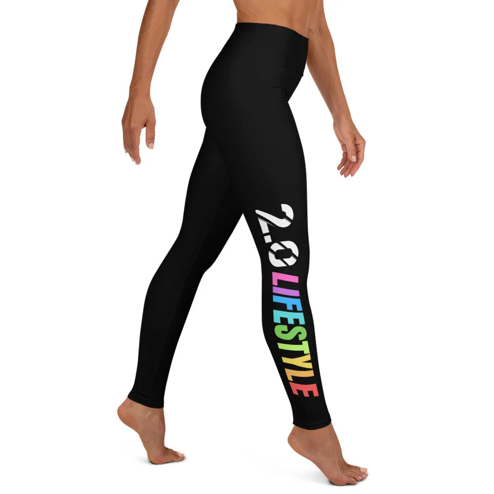 Full of Color Black Leggings