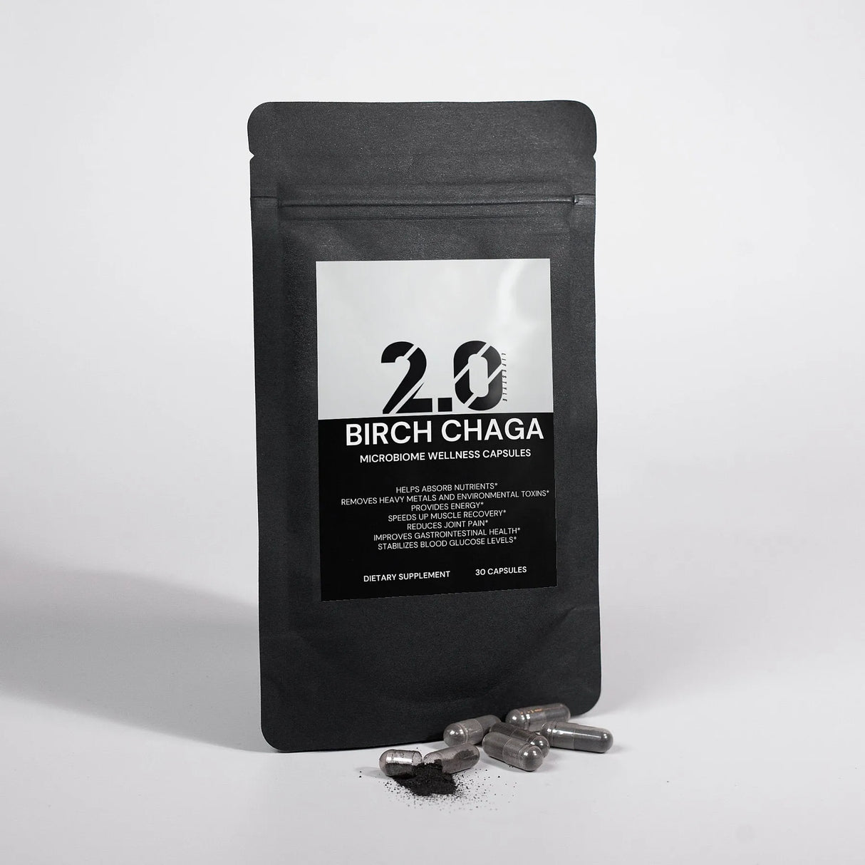 Birch Chaga Microbiome Wellness Capsules - 2.0 Lifestyle