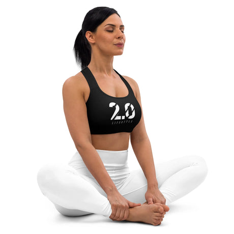 Black Leveled Up Sports Bra - 2.0 Lifestyle