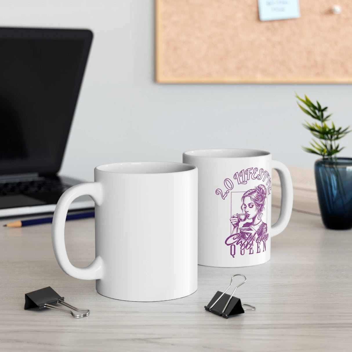 Caffeine QUEEN Mug - 2.0 Lifestyle