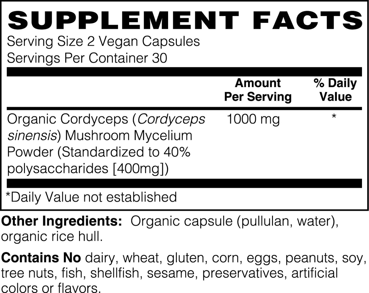 Cordyceps Mushroom - 2.0 Lifestyle