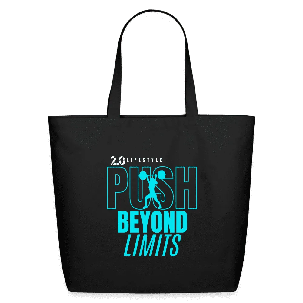 Push Beyond Limits Tote - Blue - black