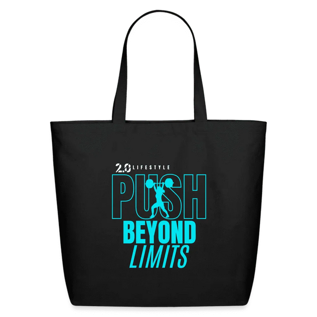 Push Beyond Limits Tote - Blue - black