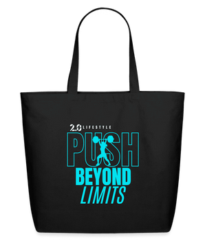 Push Beyond Limits Tote - Blue - black