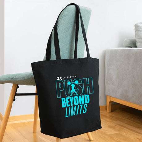 Push Beyond Limits Tote - Blue - black