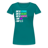 I AM Tee - teal