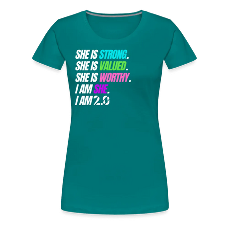 I AM Tee - teal