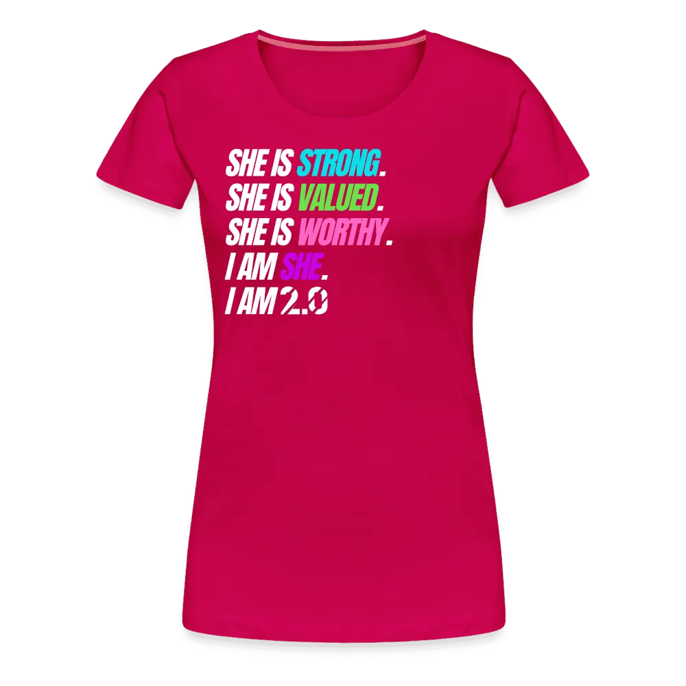 I AM Tee - dark pink