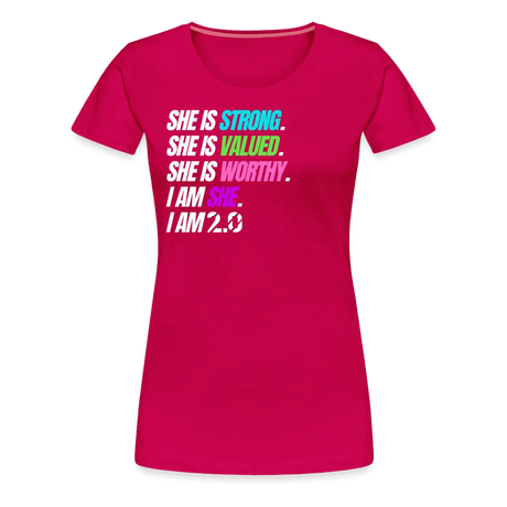 I AM Tee - dark pink