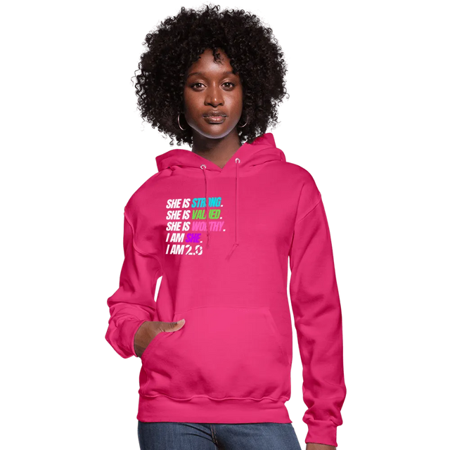 I AM Hoodie - fuchsia