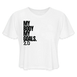 My Goals Crop top - white