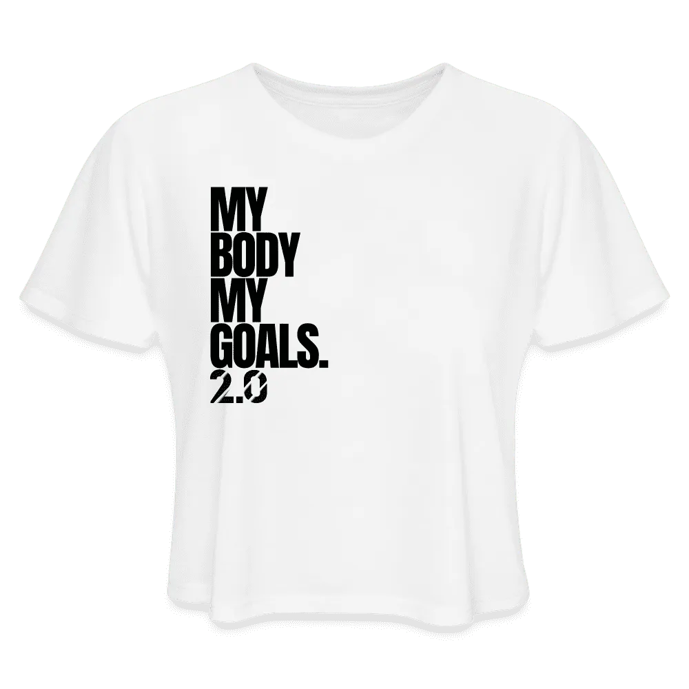 My Goals Crop top - white